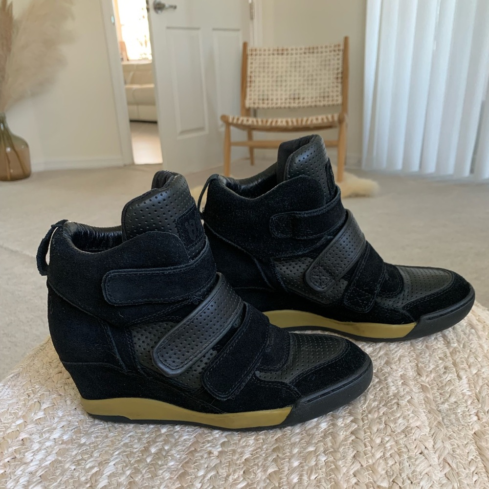 Ash Black High-Top Sneakers